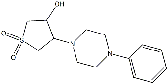 3-hydroxy-4-(4-phenylpiperazin-1-yl)-1$l^{6}-thiolane-1,1-dione CAS#: 951945-59-8